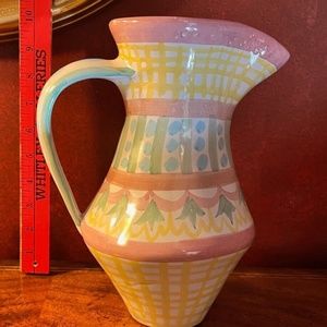 Vintage MacKenzie Child MADISON ceramic Pitcher